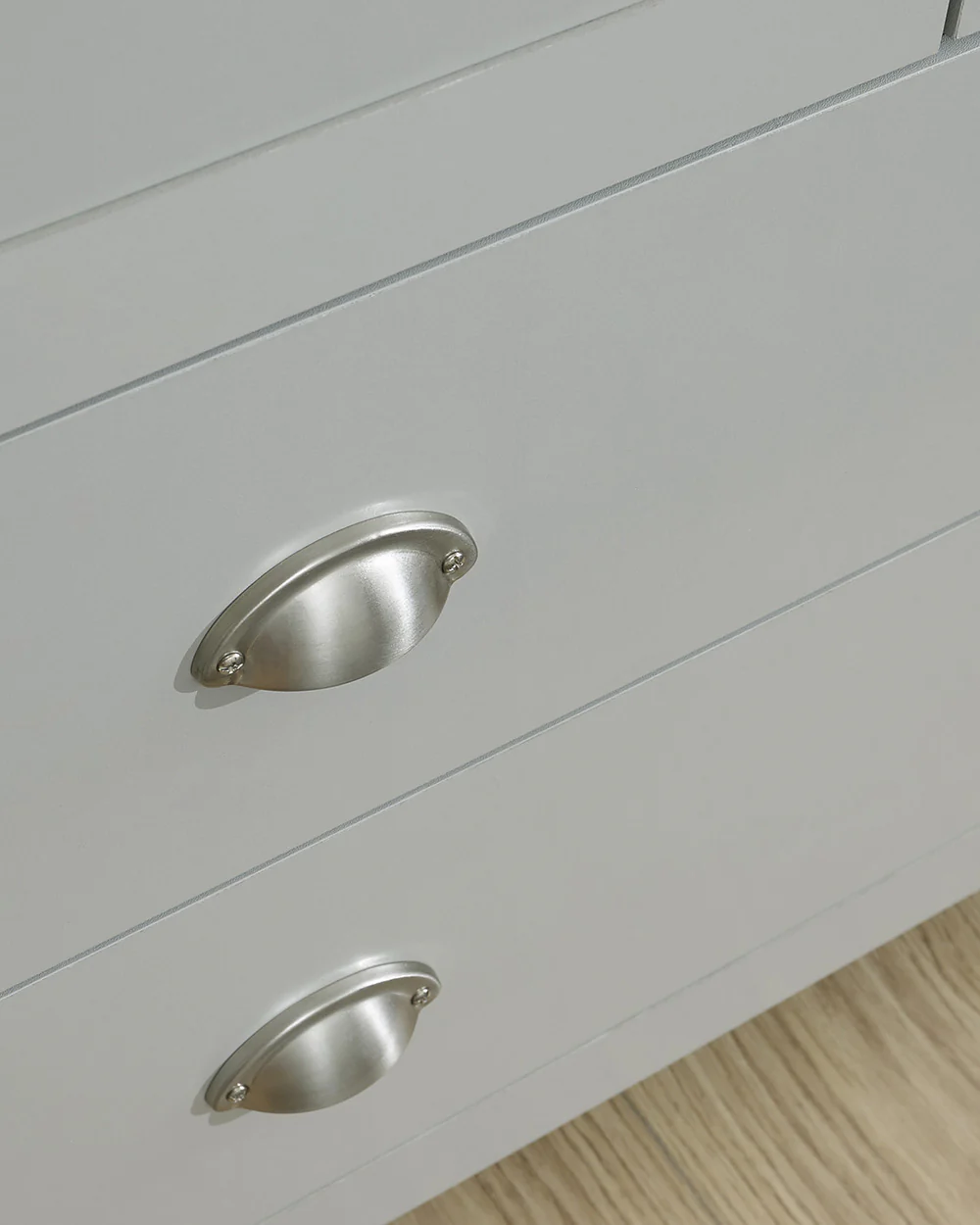 Lancaster 2 + 2 Drawer Chest Of Drawers Grey - Image 10