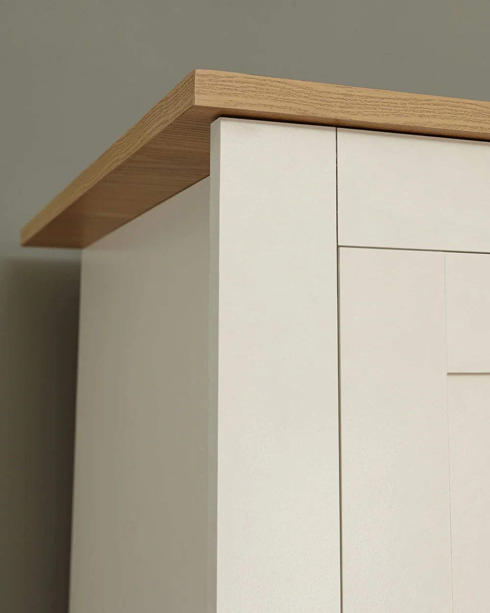 Lancaster 2 Door 2 Drawer Wardrobe Cream - Image 3