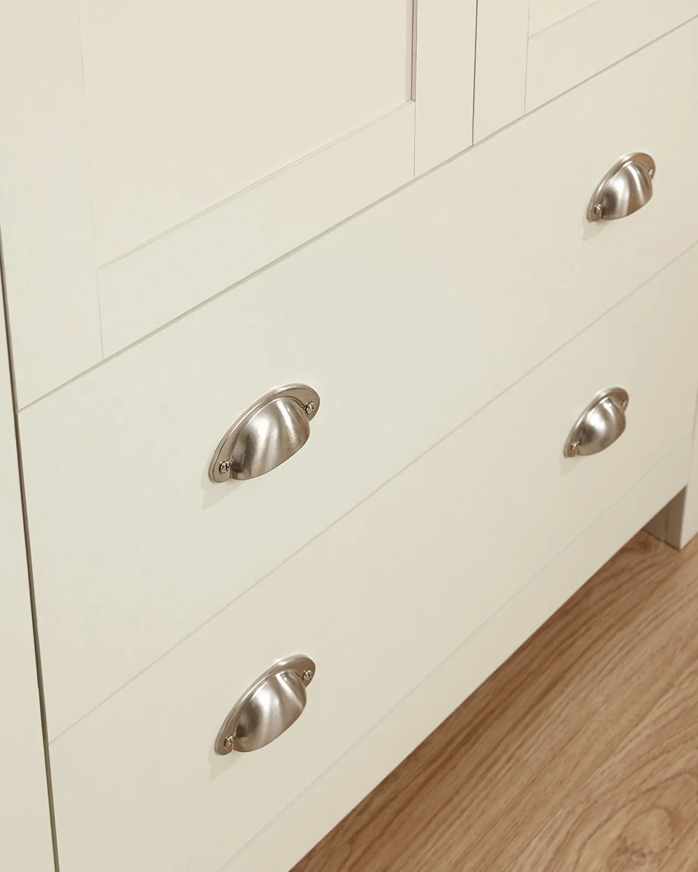 Lancaster 2 Door 2 Drawer Wardrobe Cream - Image 5