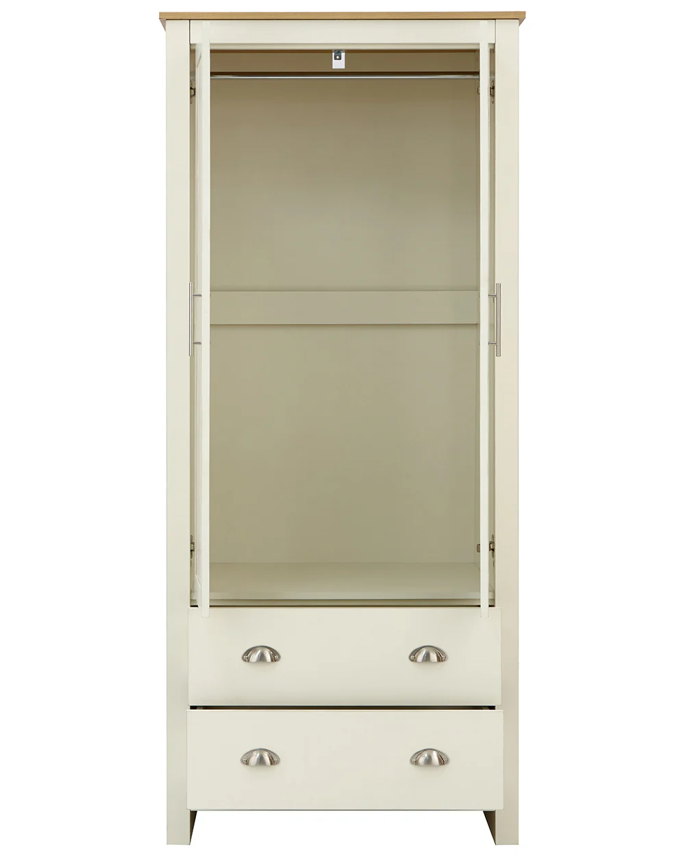 Lancaster 2 Door 2 Drawer Wardrobe Cream - Image 7