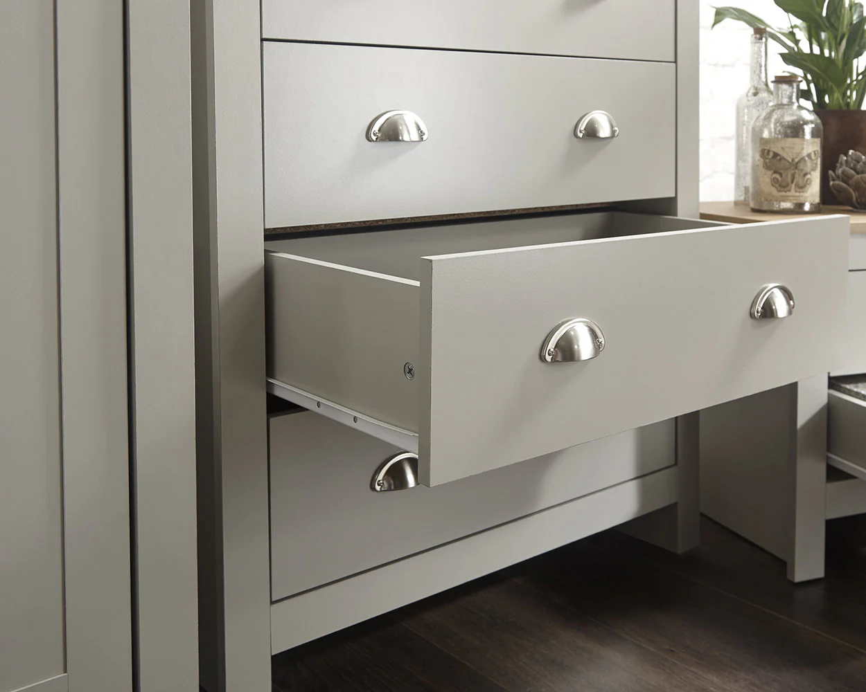 Lancaster 3 Piece Bedroom Furniture Set Grey - Image 8