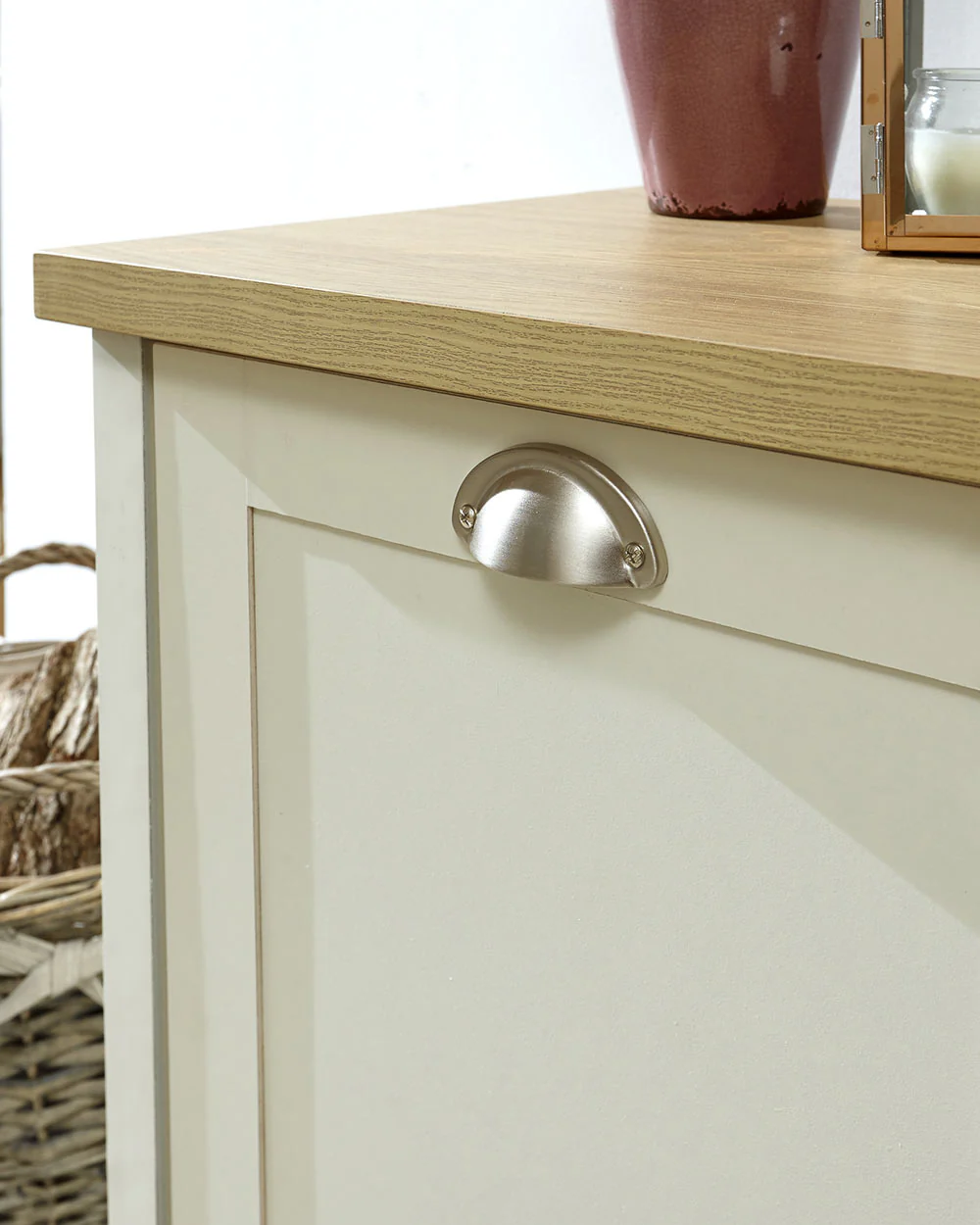 Lancaster Shoe Storage Cabinet Cream - Image 3
