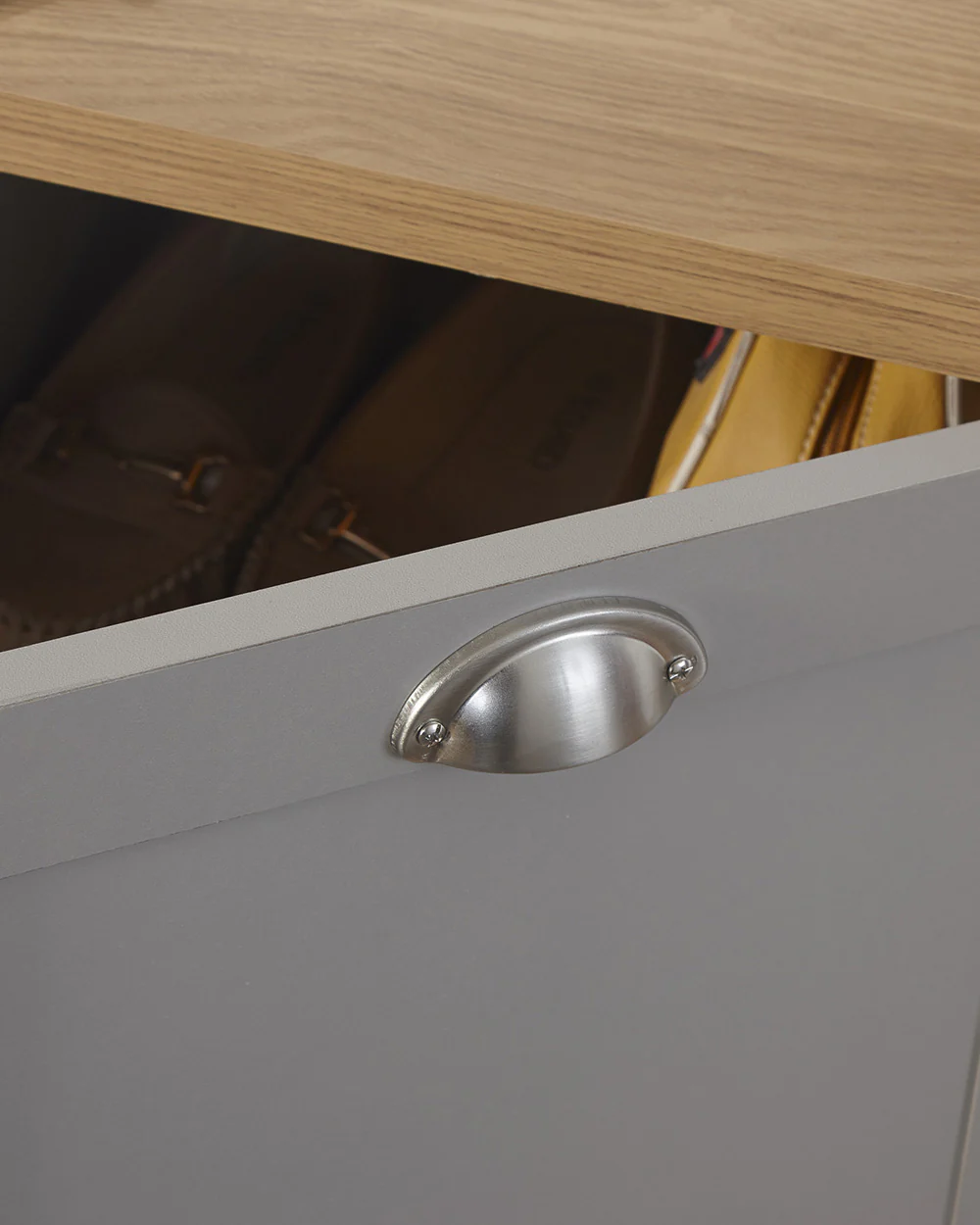 Lancaster Shoe Storage Cabinet Grey - Image 12