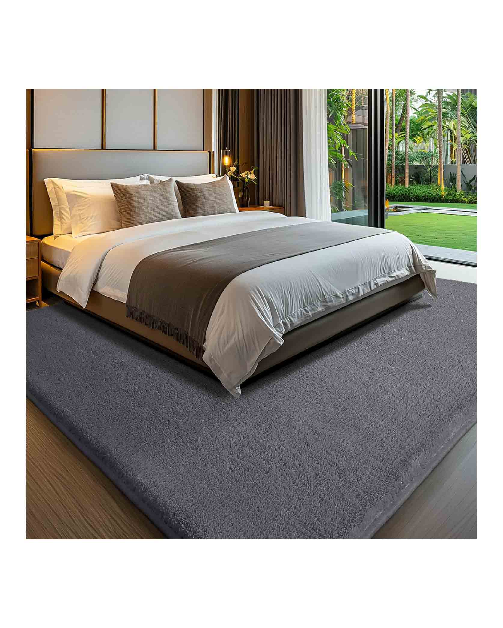 Large Carpet Rug 200 X 300cm Dark Grey - Image 3