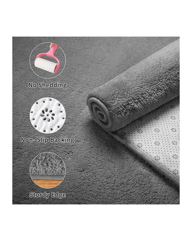 Large Carpet Rug 200 X 300cm Dark Grey - Image 6