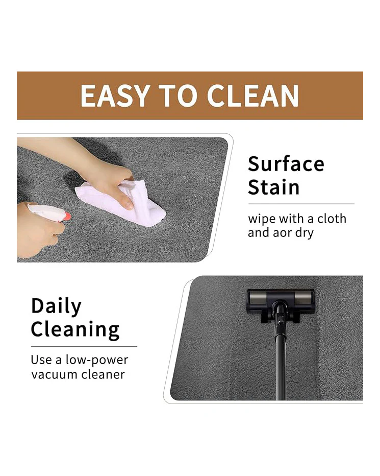 Large Carpet Rug 200 X 300cm Dark Grey - Image 7