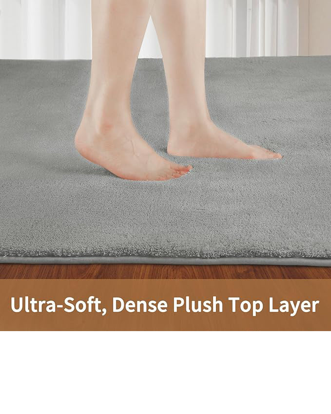 Large Carpet Rug 200 x 300cm Light Grey - Image 4