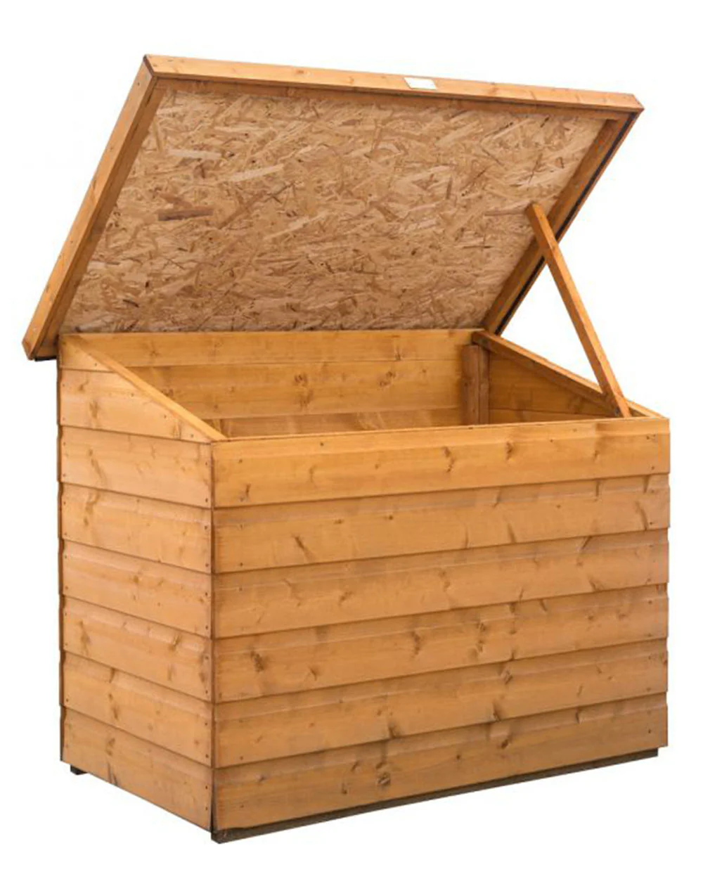 Large Wooden Garden Storage Box Chest 460L Capacity - Image 2