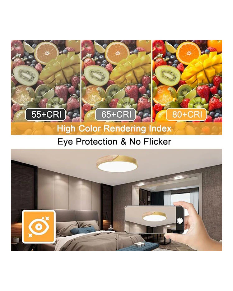 LED Ceiling Light Panel 50W 5000LM Gold 50cm - Image 7