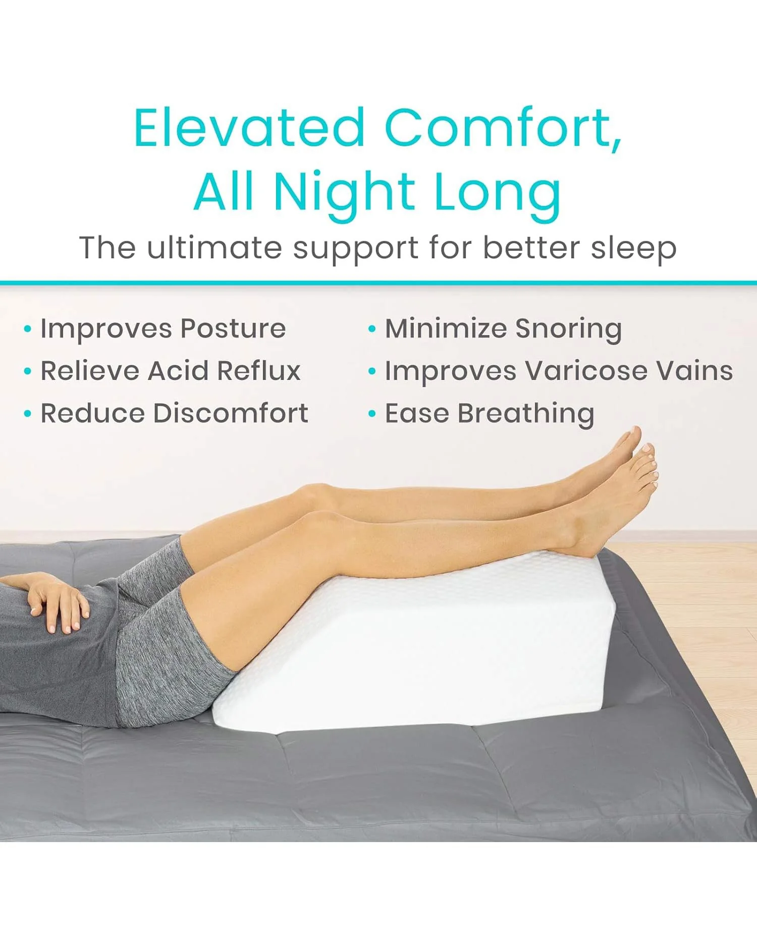 Leg Elevation Pillow Support Cushion White - Image 4