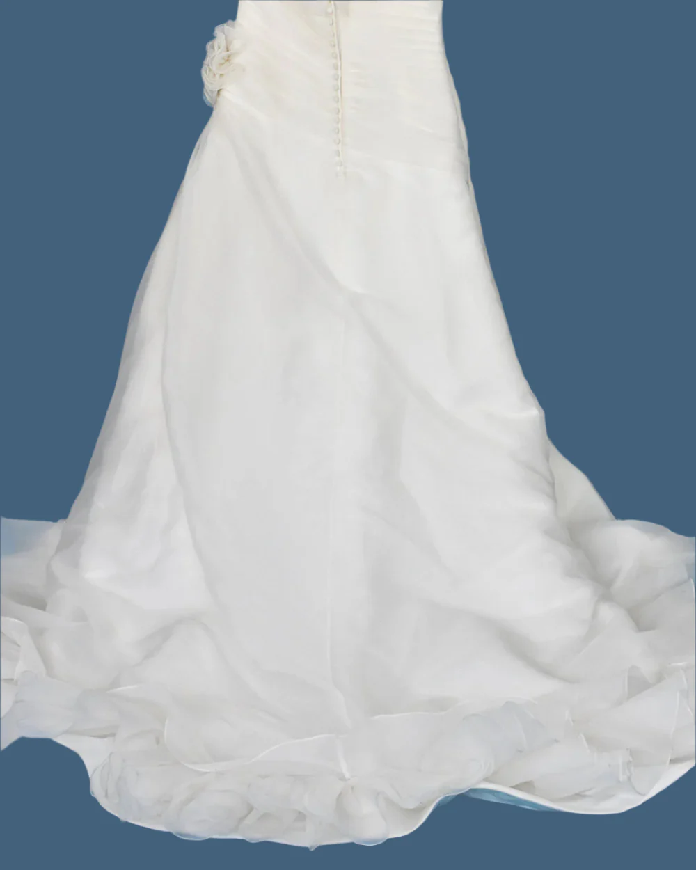 Madeline Gardener Ivory One Shoulder Wedding Dress Size 16 - Image 3