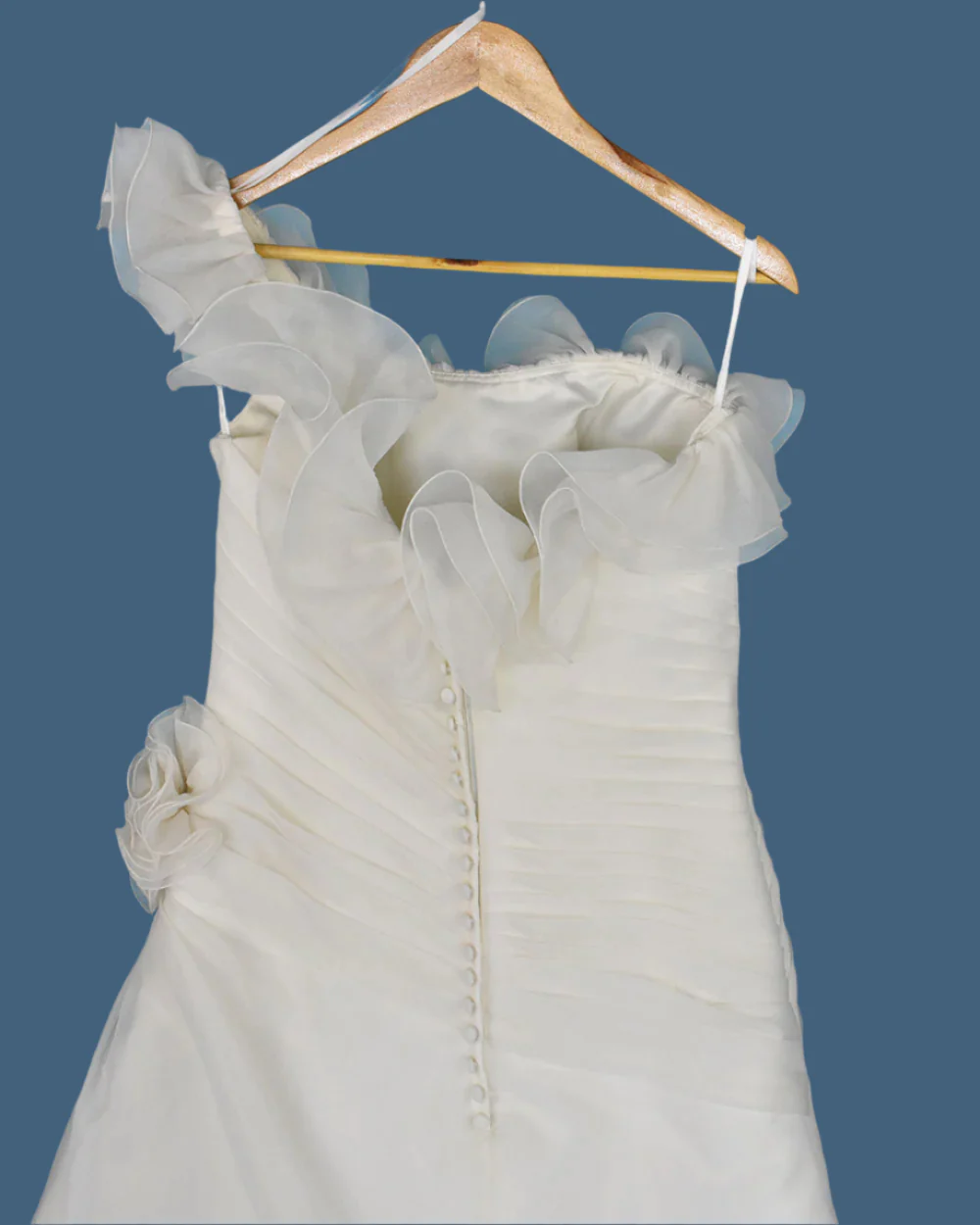 Madeline Gardener Ivory One Shoulder Wedding Dress Size 16 - Image 5
