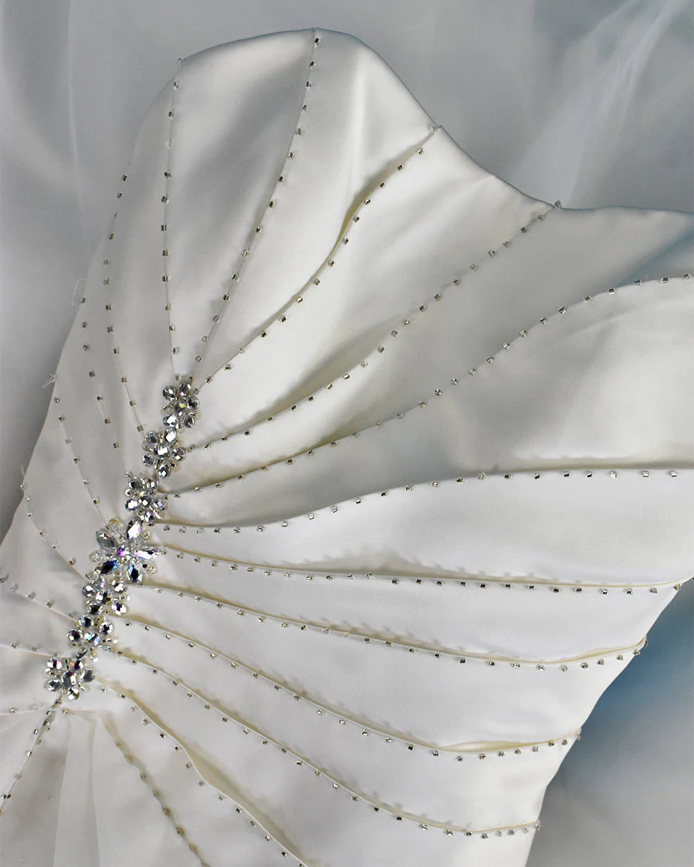 Mark Lesley Ivory Strapless Princess Wedding Dress Size 14