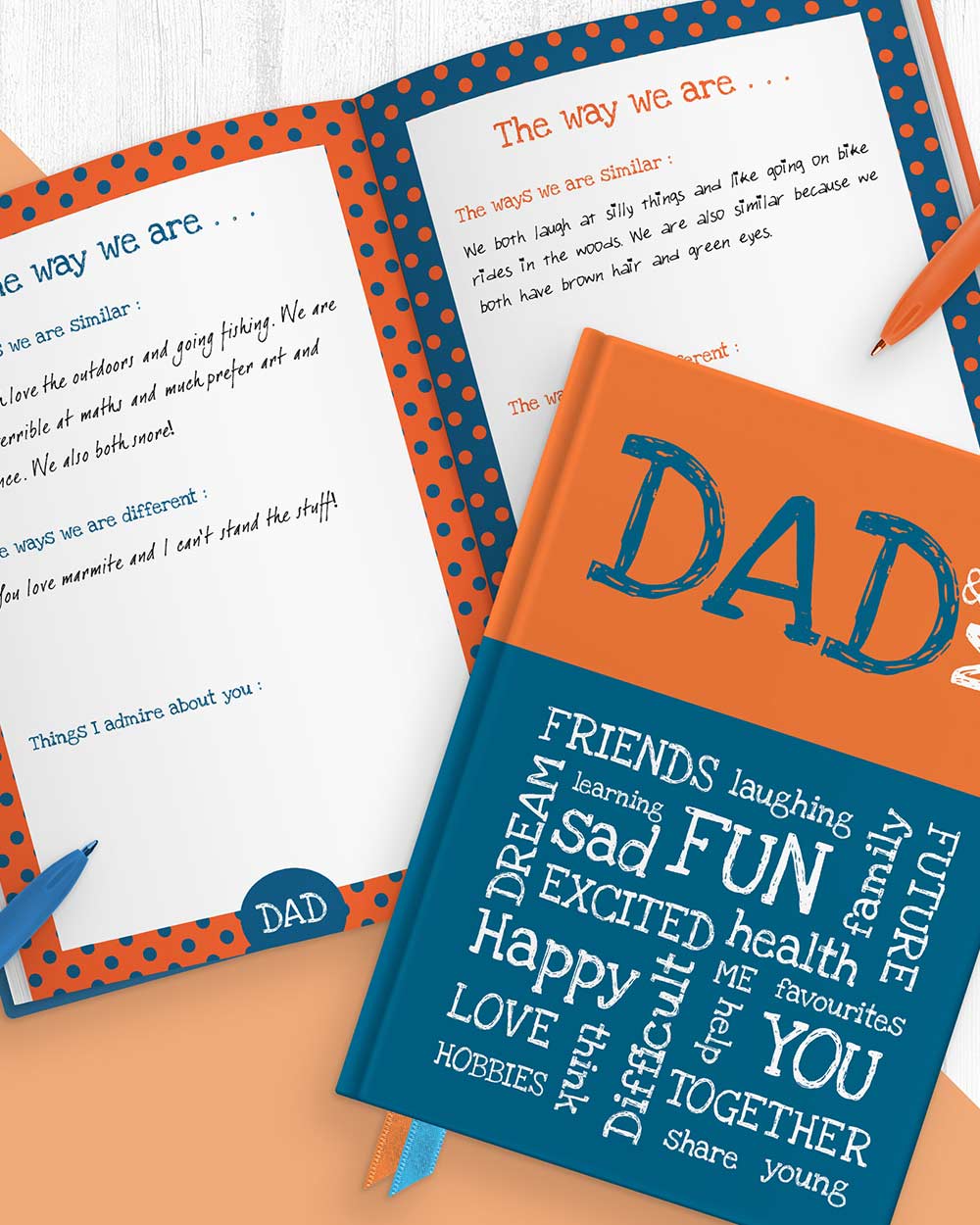 Memory Book Dad & Me Journal Gift