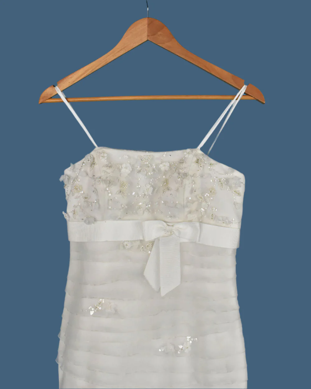 Mori Lee Ivory Fishtail Wedding Dress Size 12 - Image 4