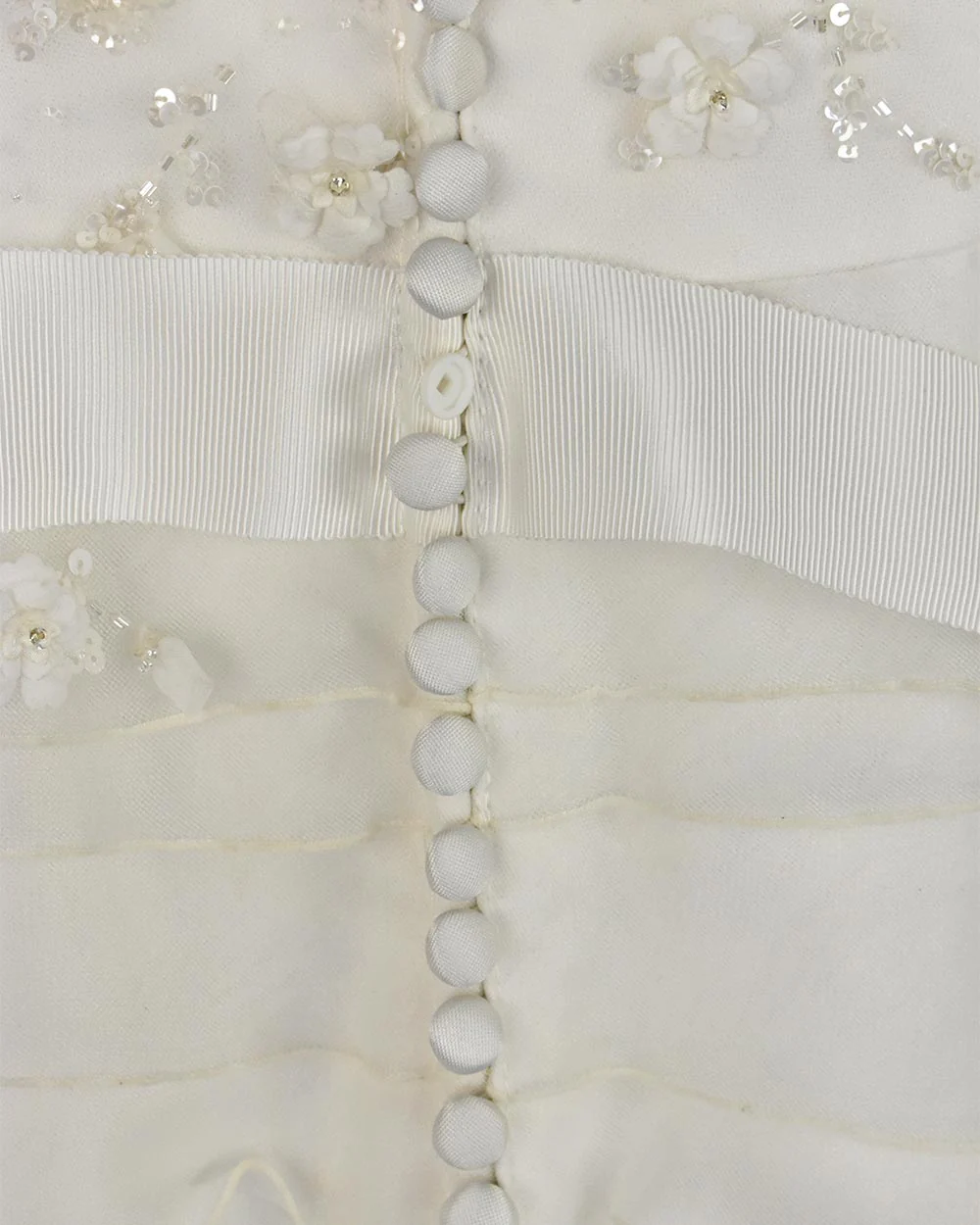 Mori Lee Ivory Fishtail Wedding Dress Size 12 - Image 8