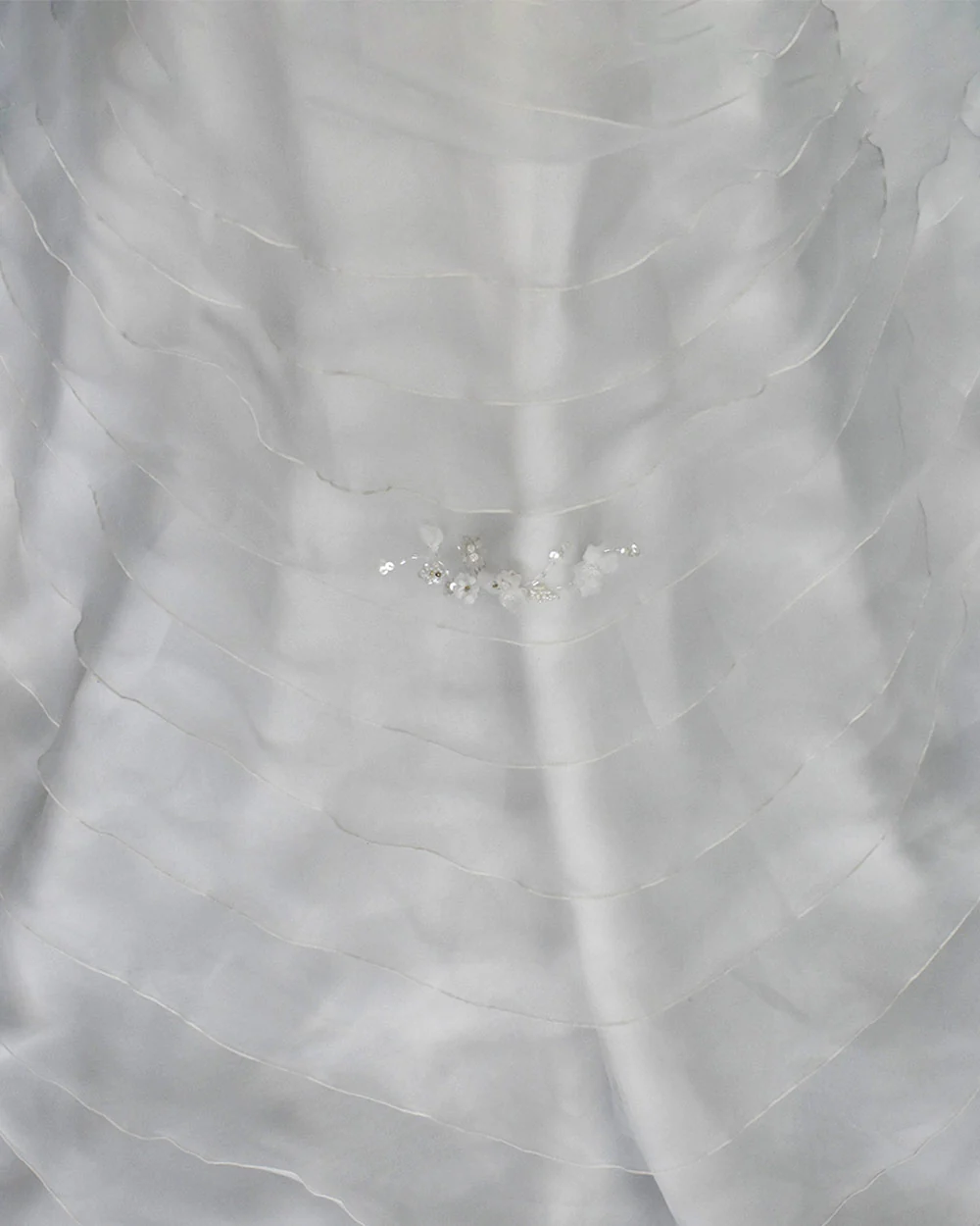 Mori Lee Ivory Fishtail Wedding Dress Size 12 - Image 9