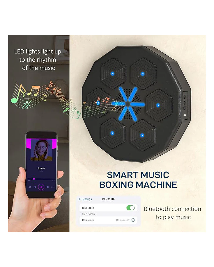 Music Boxing Machine with Bluetooth LED Light - Image 4