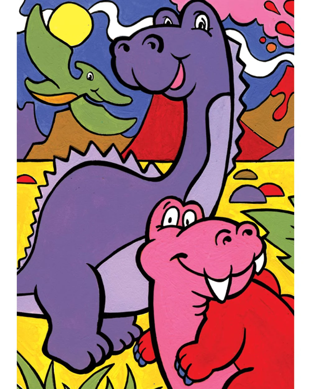 My First Paint By Number Kit Jungle Dinosaurs Age 4+ - Image 2