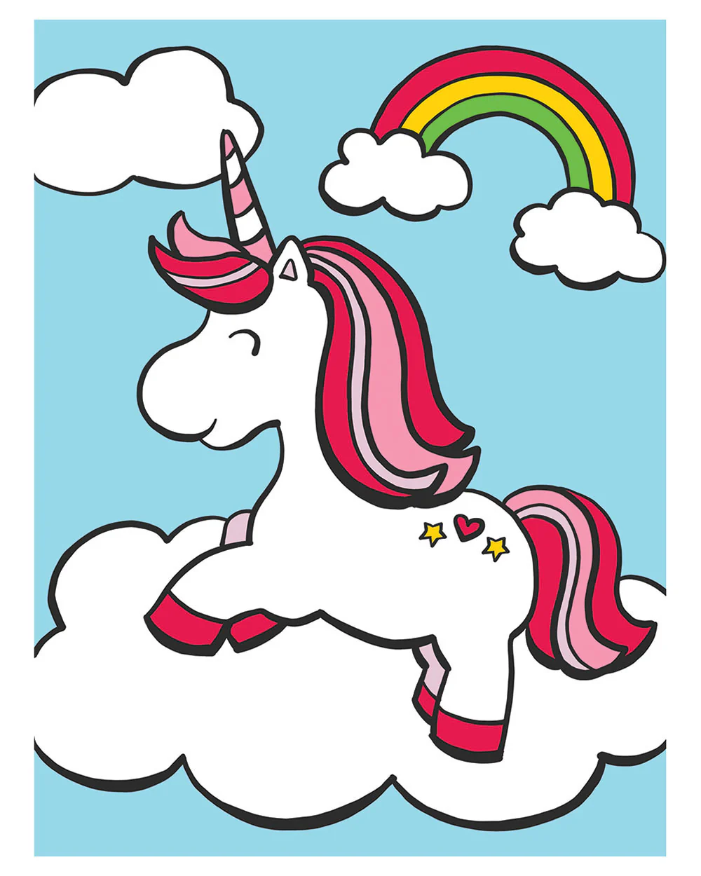 My First Paint By Number Kit Unicorn Rainbow Age 4+ - Image 2