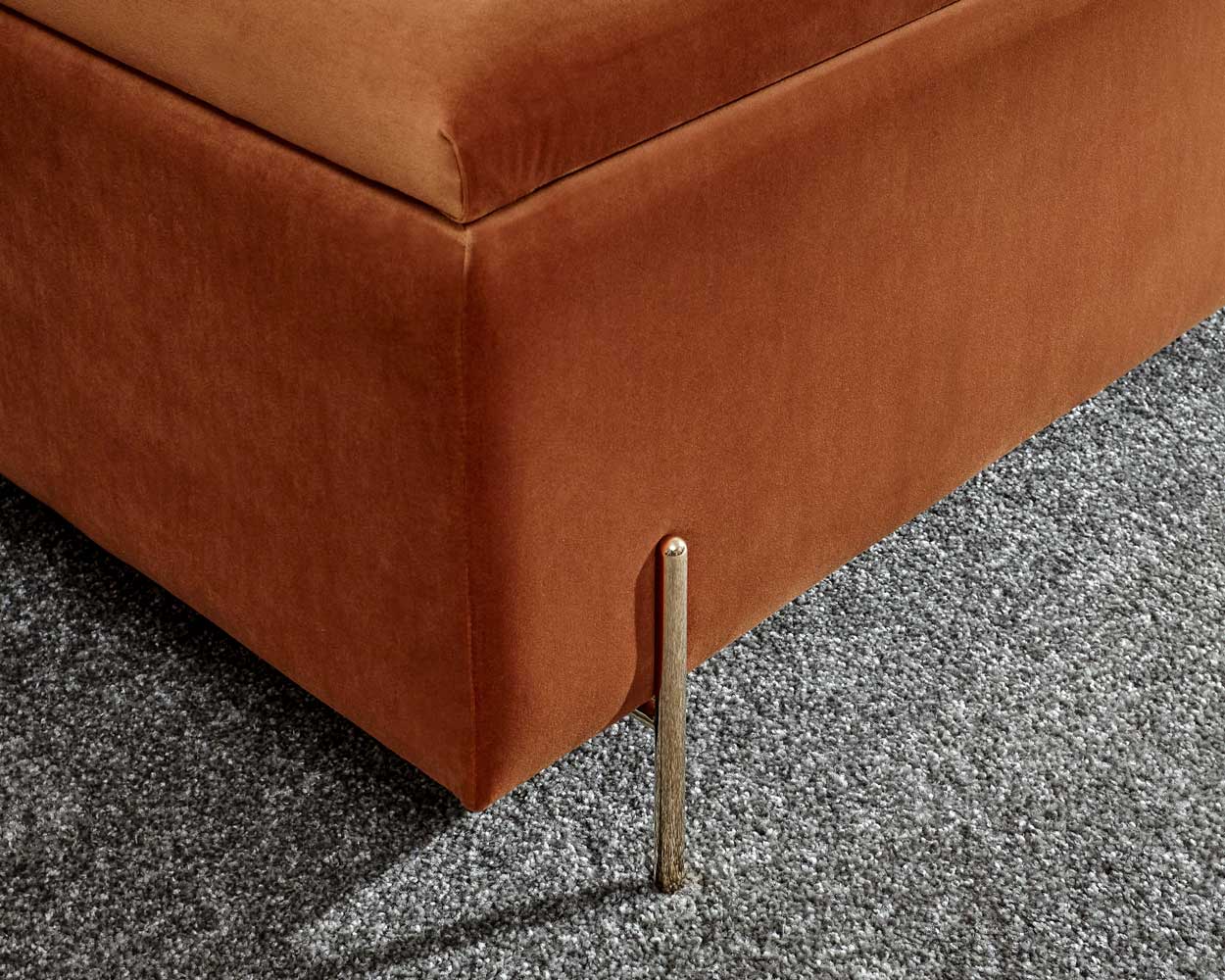 Mystica Ottoman Storage Bench Russet - Image 5