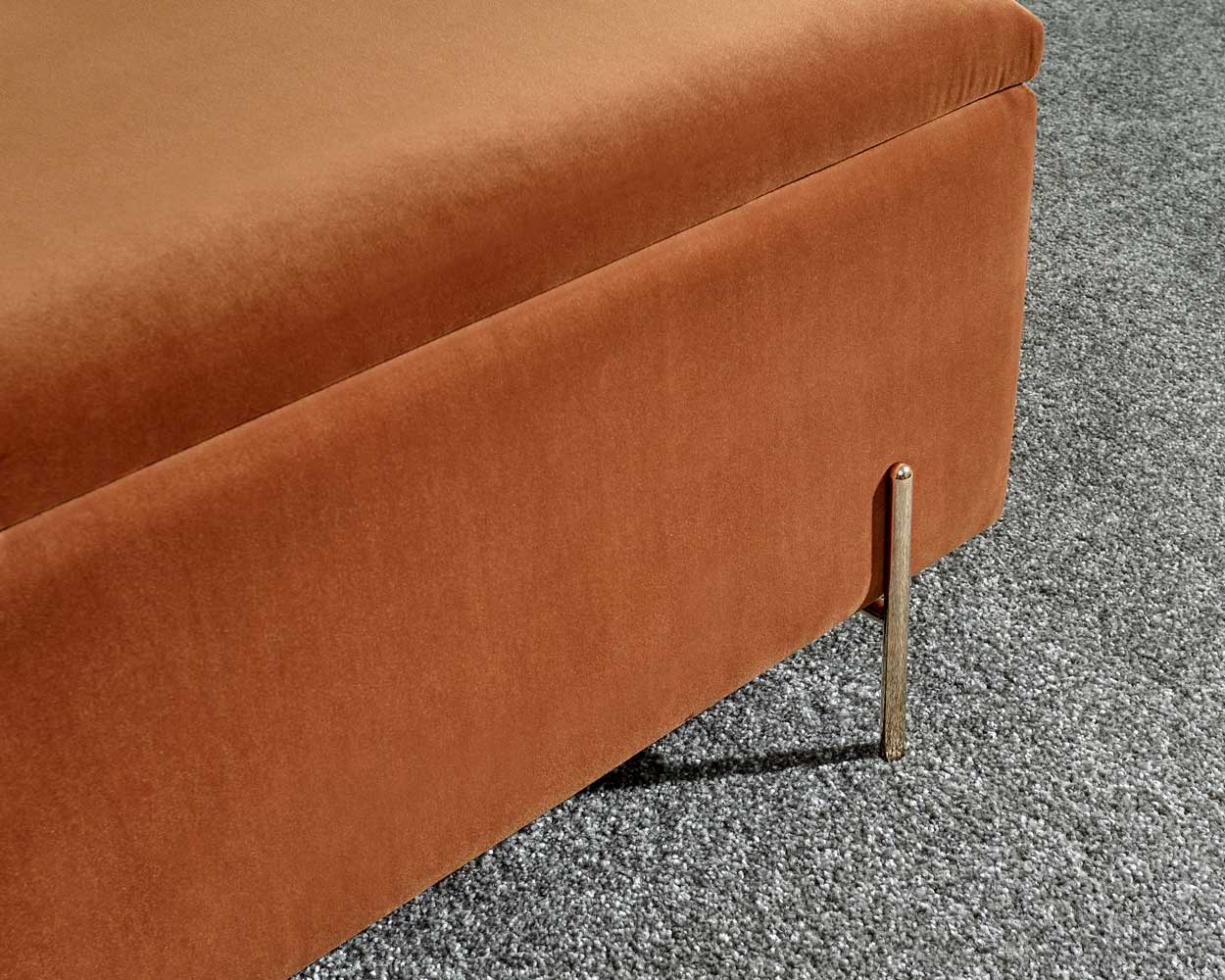 Mystica Ottoman Storage Bench Russet - Image 6