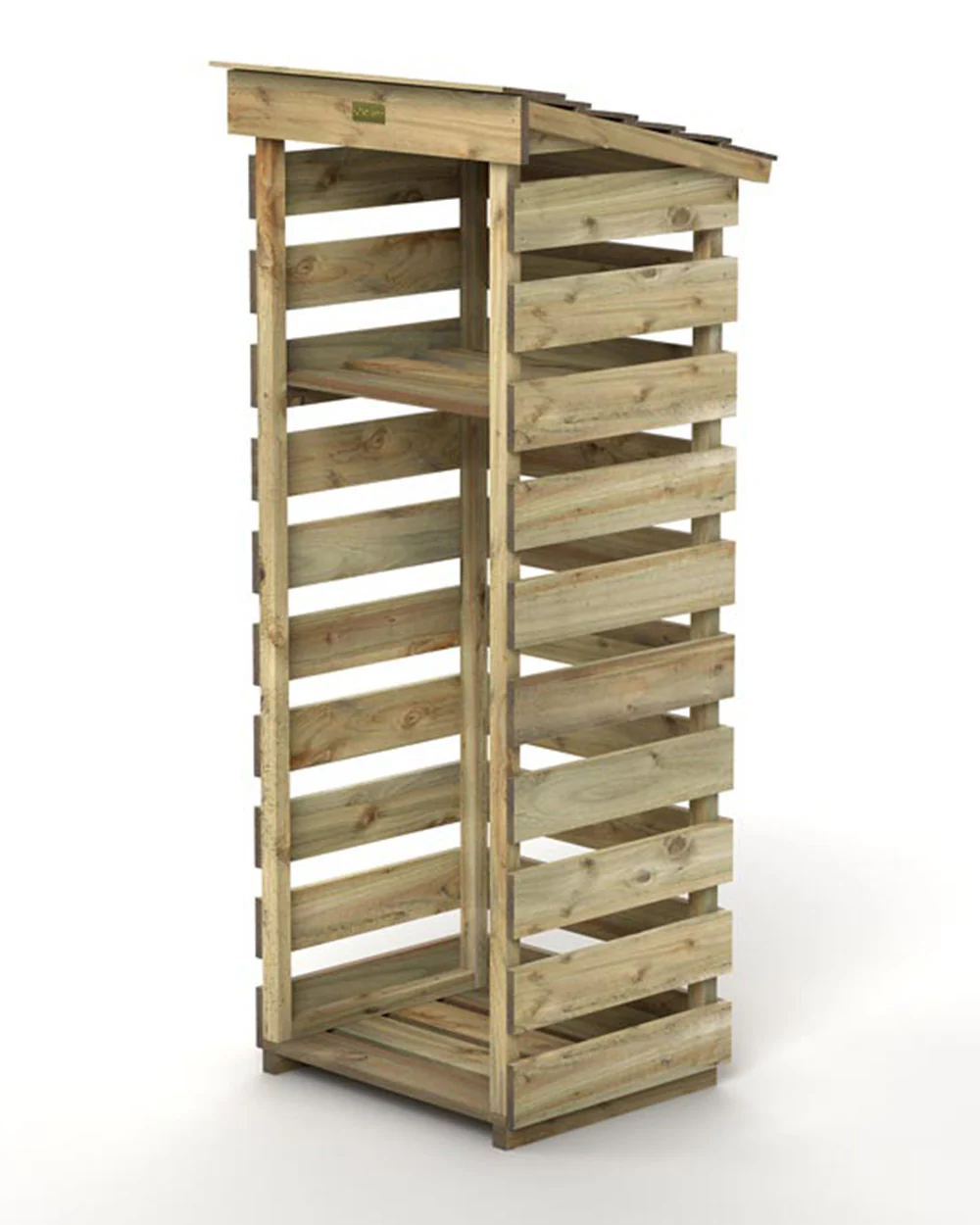 Narrow Log Store Slim Outdoor Rowlinson - Image 6