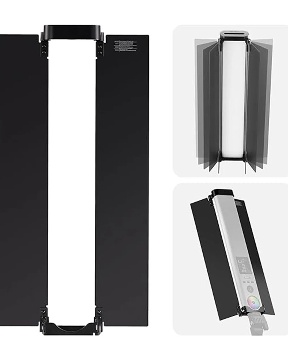 NEEWER CT-3 Metal Barndoor for BH30S Light Bar Aluminium Foldable Video Light