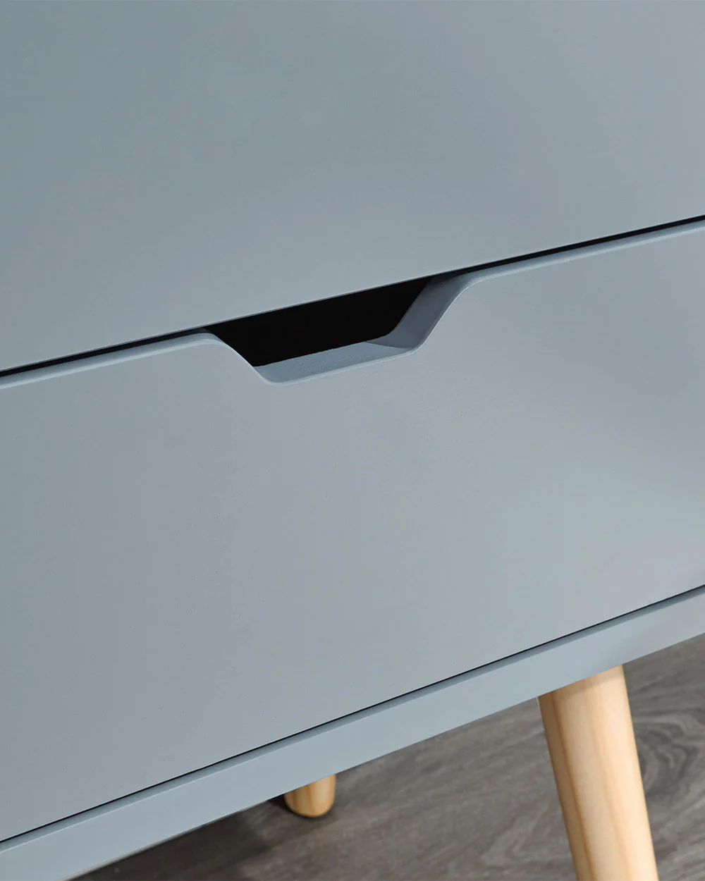 Nyborg Pair Of 2 Drawer Bedsides Dark Grey - Image 3