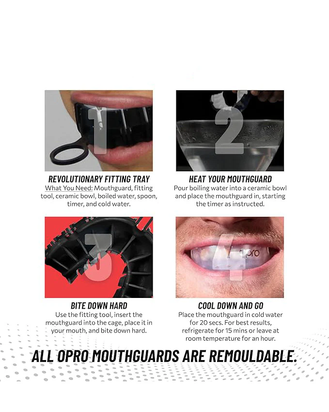 OPRO Silver Level Mouthguard Gum Shield Kids Under 10 - Image 3