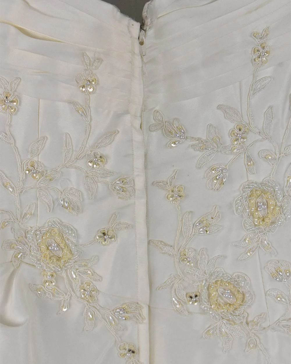 Orient Corp Ivory A Line Strapless Wedding Dress Size 12 - Image 8