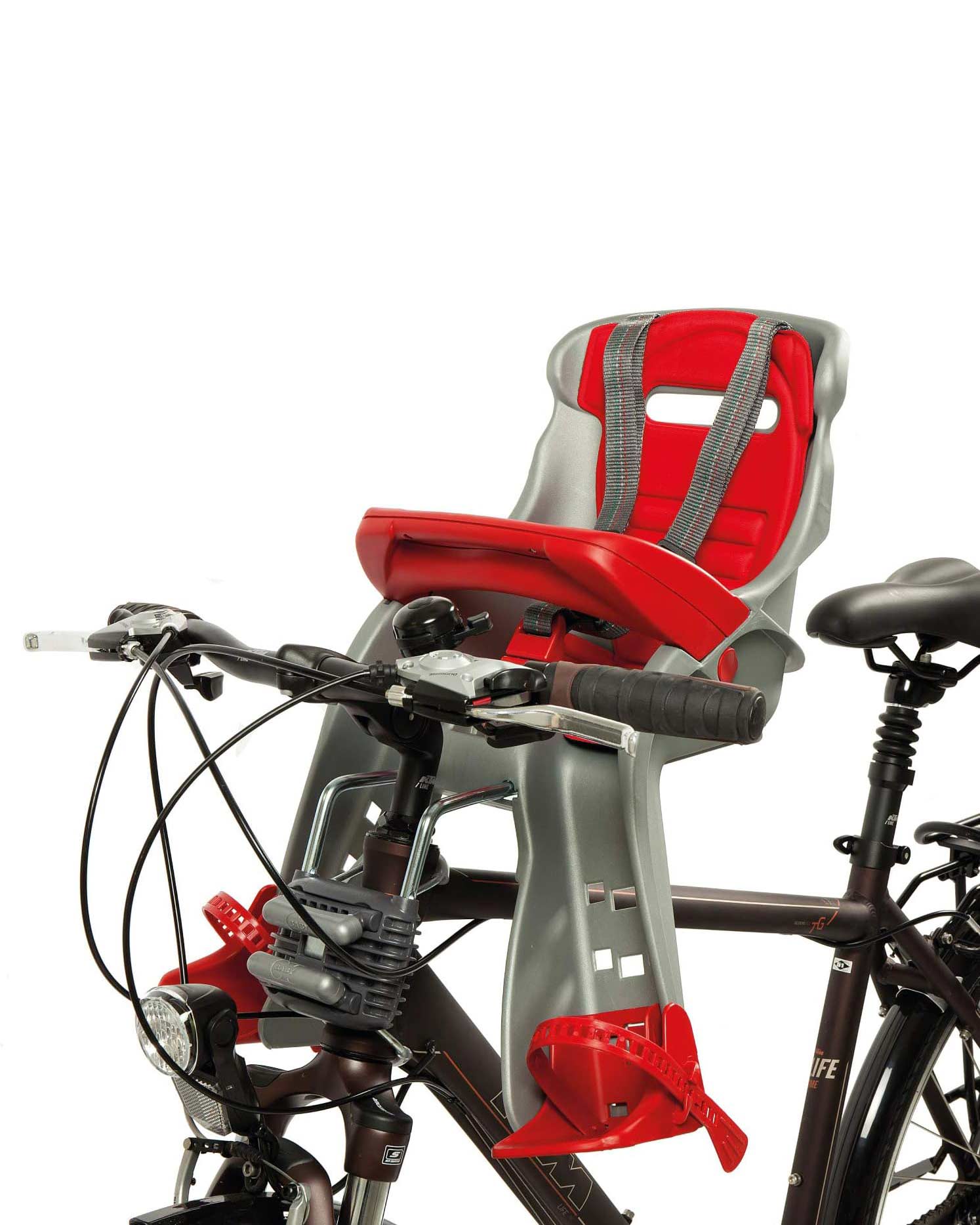 Orion Front Bike Seat Bracket Silver Red - Image 7