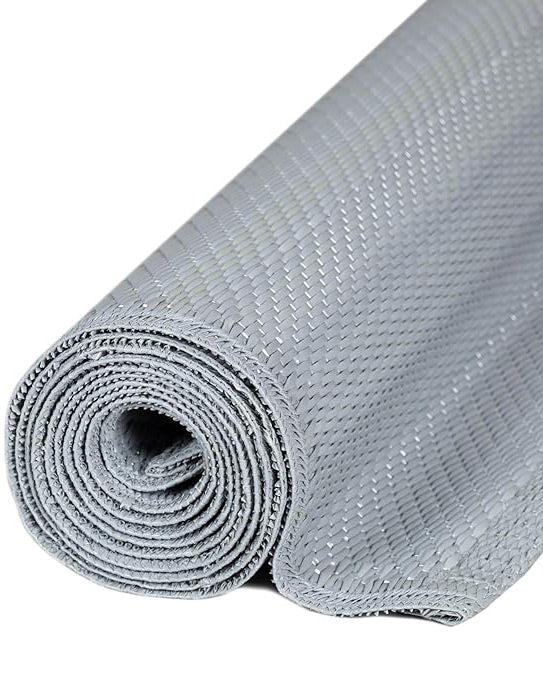 Outdoor Rugs for Garden Patio Balcony Mono Grey 90x150cm - Image 4