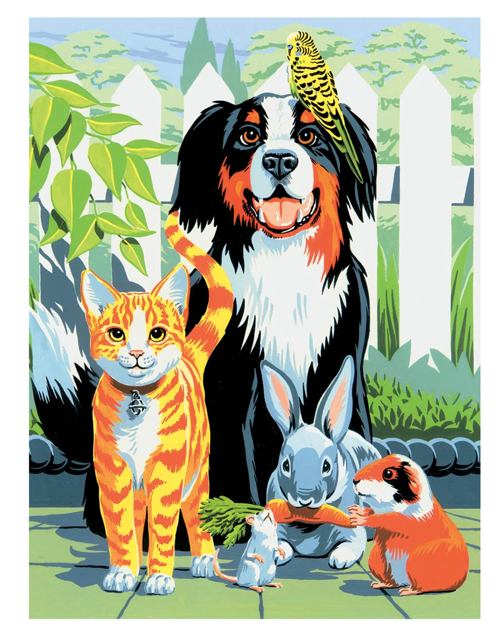 Painting By Numbers Kit Family Pets Dog Cat Age 8+