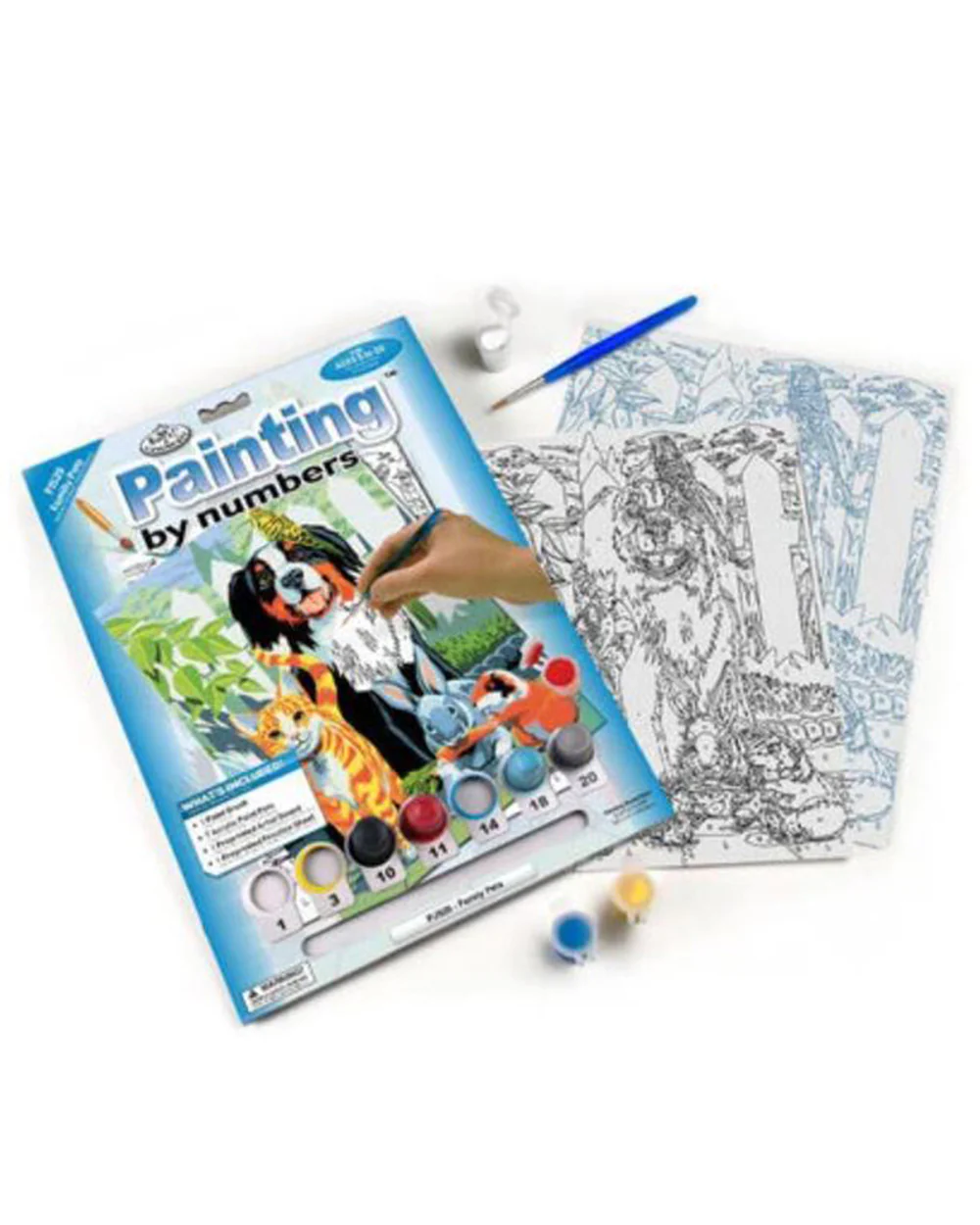 Painting By Numbers Kit Family Pets Dog Cat Age 8+ - Image 2