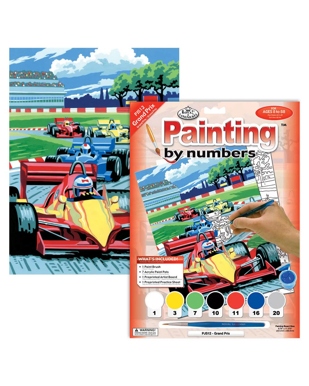 Painting By Numbers Kit Grand Prix Racing Cars Age 8+ - Image 2