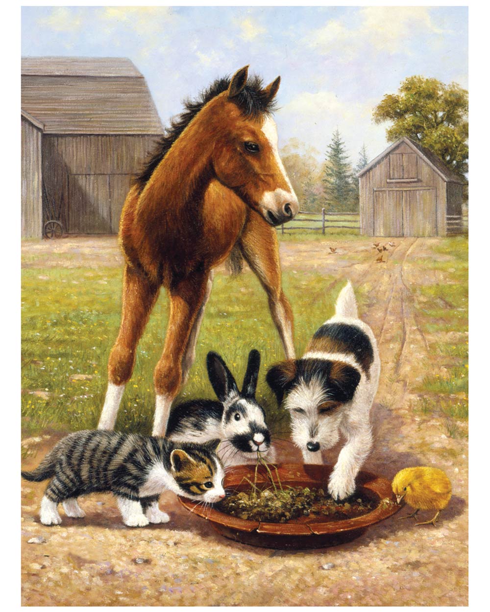 Painting By Numbers Kit Lunch With Friends Animals Age 8+ - Image 2