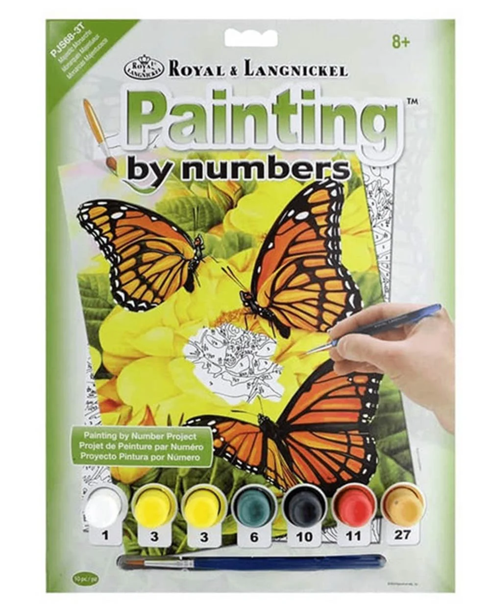 Painting By Numbers Kit Majestic Monarchs Butterflies Age 8+ - Image 2