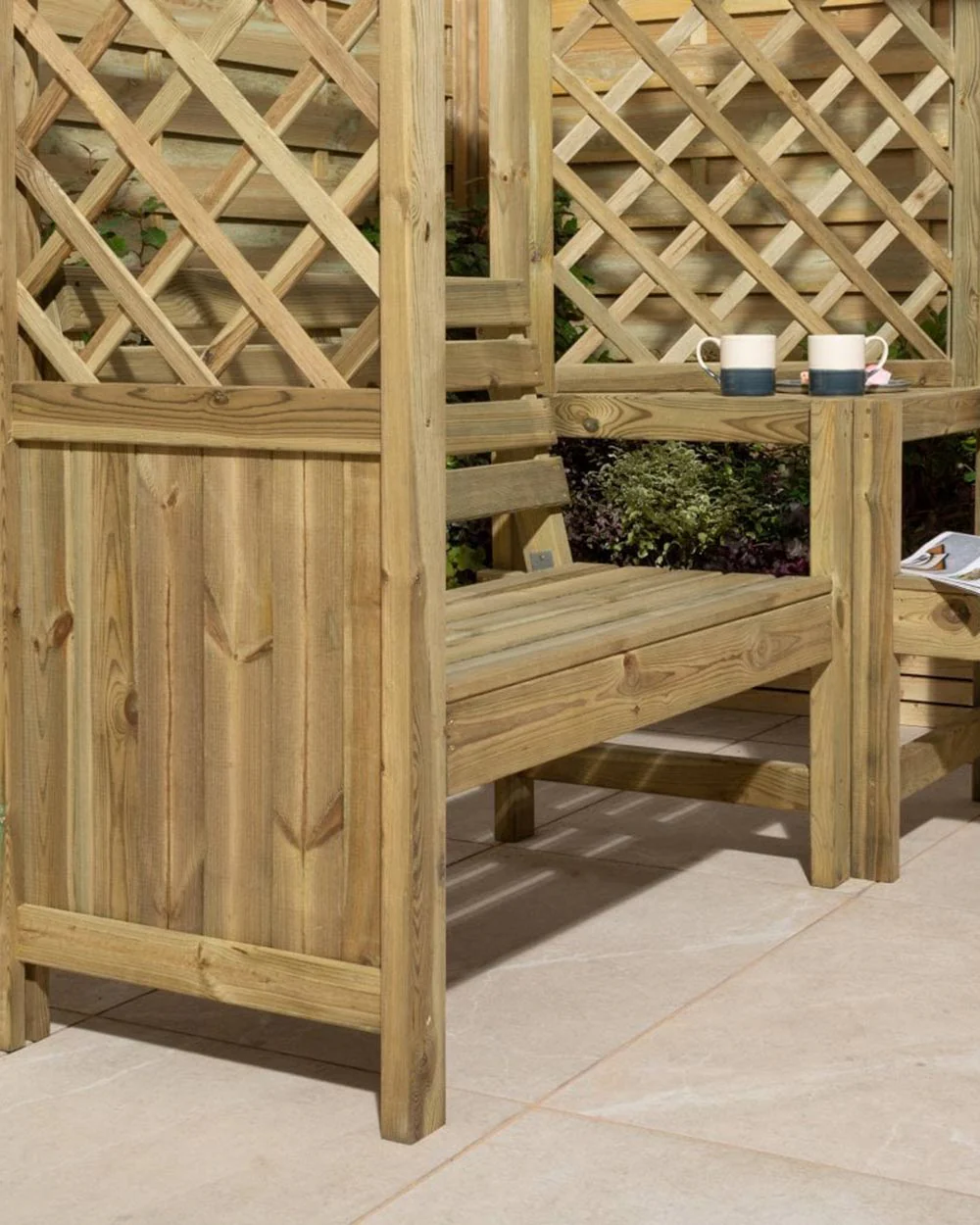 Pemberley Corner Garden Arbour Rowlinson 4 Seater - Image 3