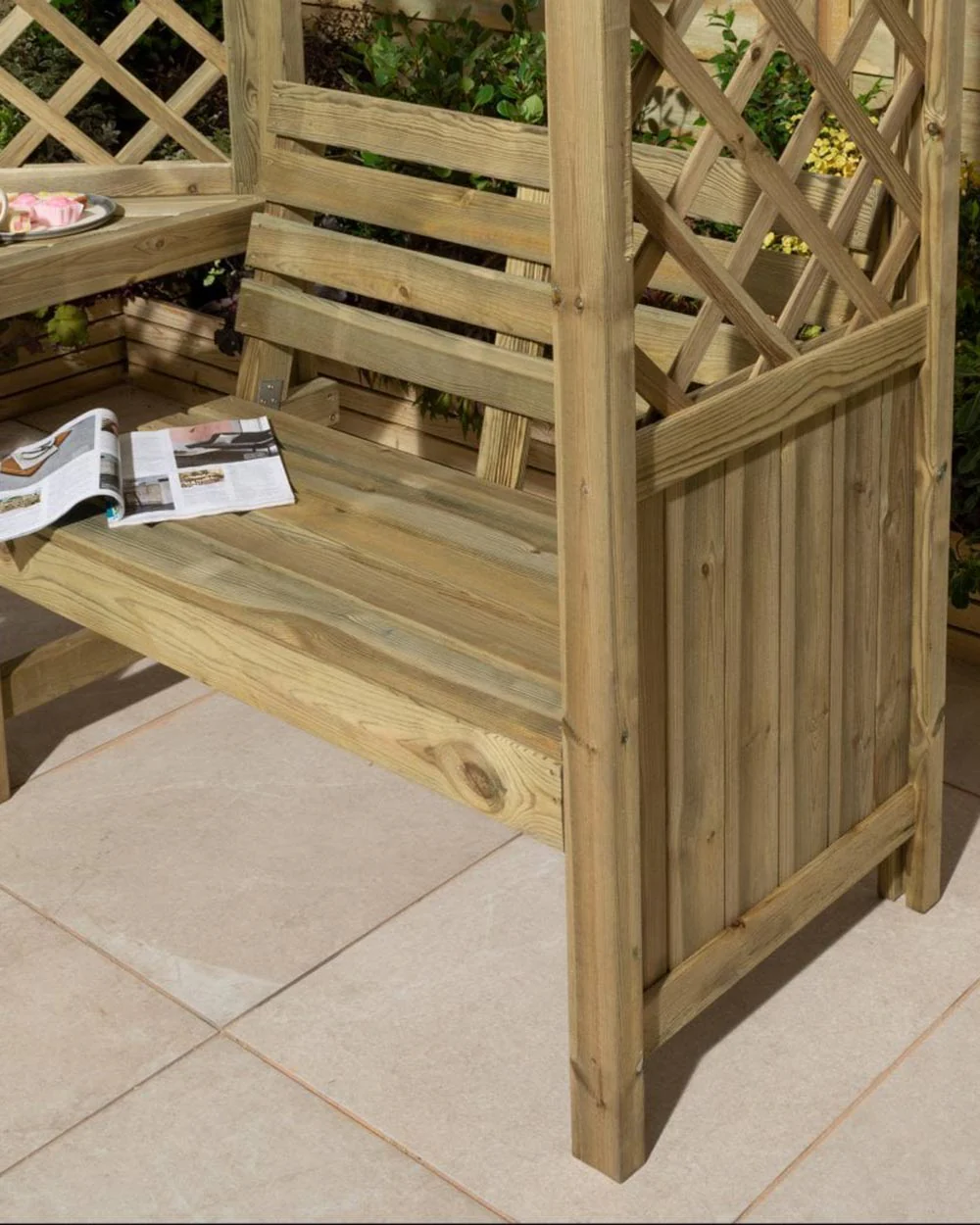 Pemberley Corner Garden Arbour Rowlinson 4 Seater - Image 7