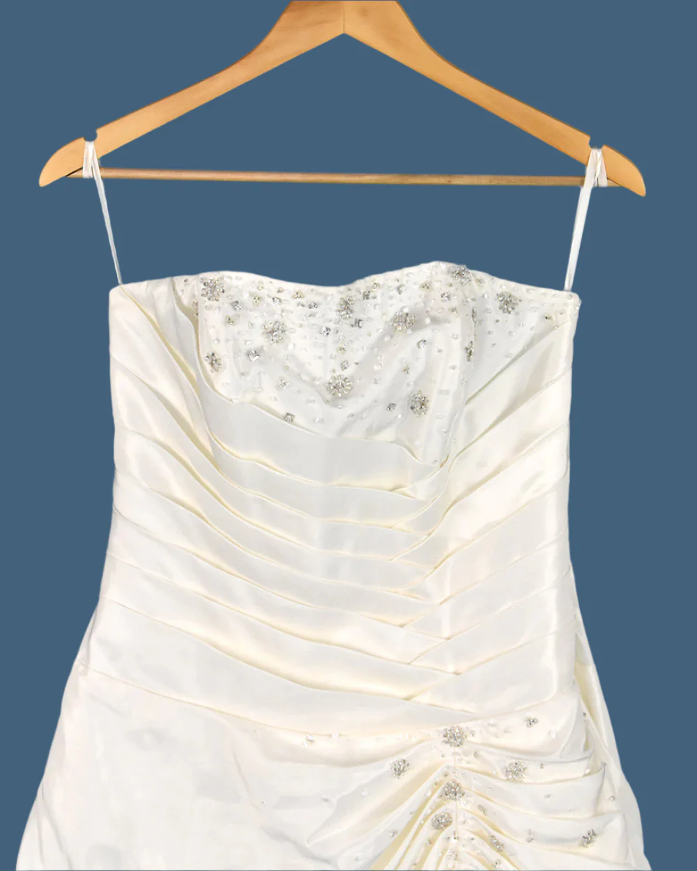 Phil Collins Ivory Strapless A Line Wedding Dress Size 14 - Image 3