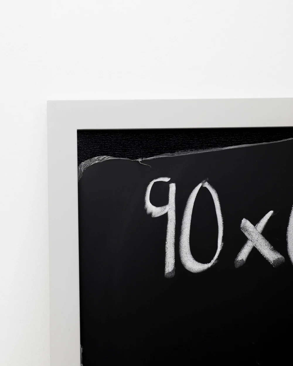 B GRADE Magnetic Chalkboard Blackboard Wooden Framed Memo Menu Grey White - Image 2