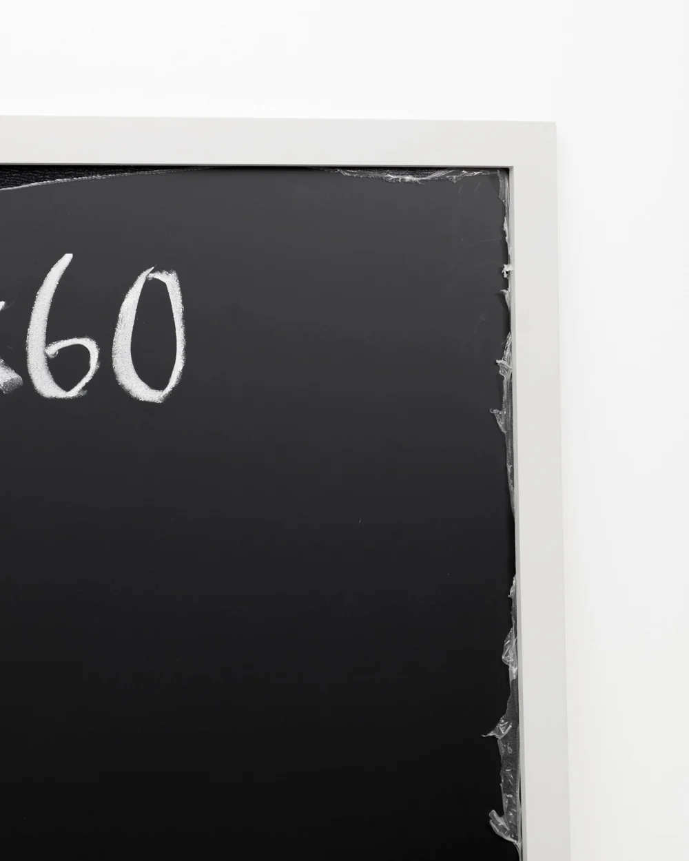 B GRADE Magnetic Chalkboard Blackboard Wooden Framed Memo Menu Grey White - Image 4