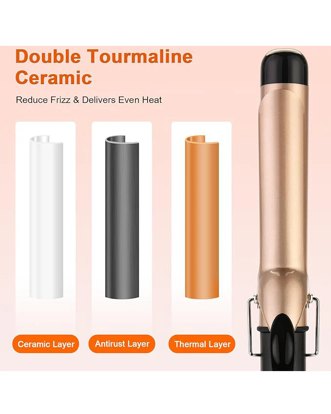 Professional Tourmaline Ceramic Barrel Curler Iron 32mm - Image 2