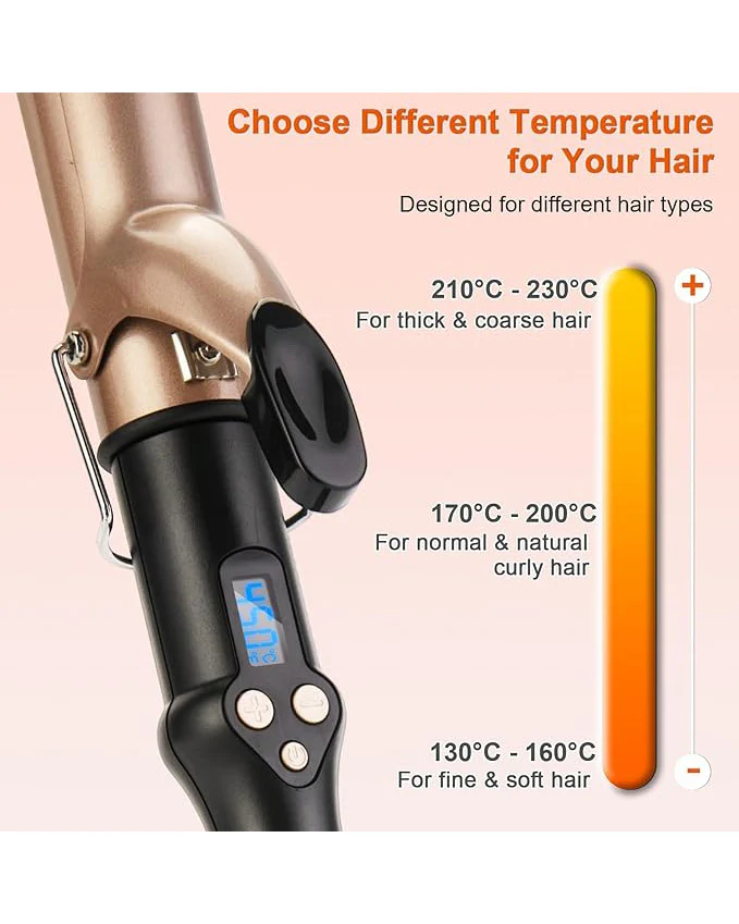 Professional Tourmaline Ceramic Barrel Curler Iron 32mm - Image 3