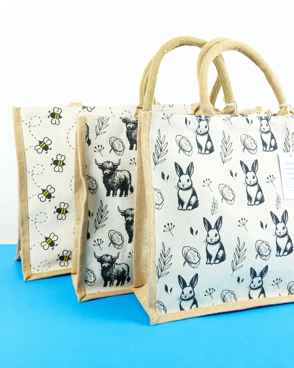 Rabbit Jute Shopping Bag For Life 100% Biodegradable - Image 8