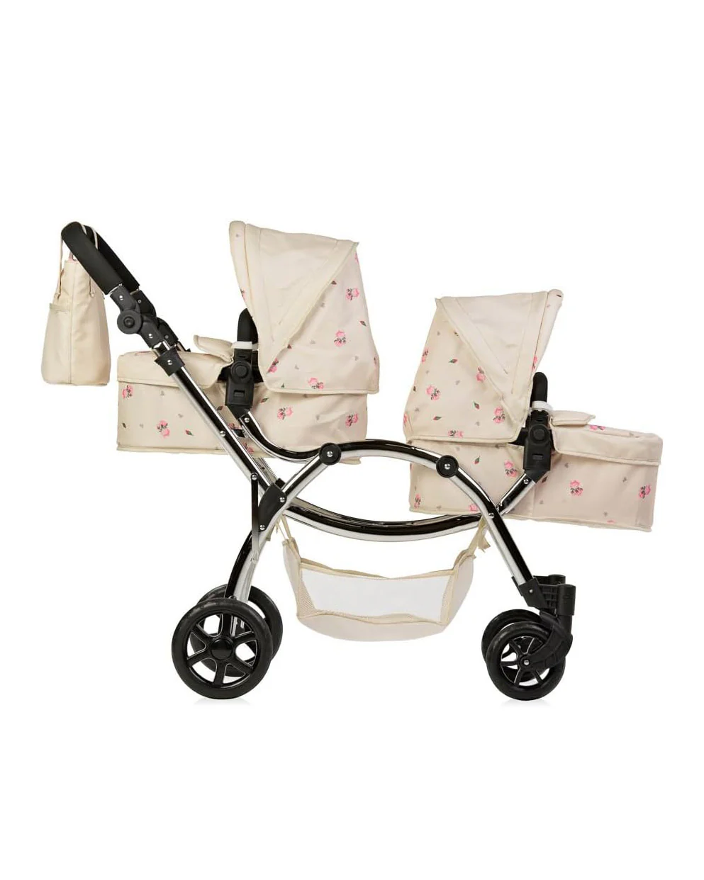 Roma Darcie Twin Cream Dolls Pram Ages 3+ Cream - Image 2