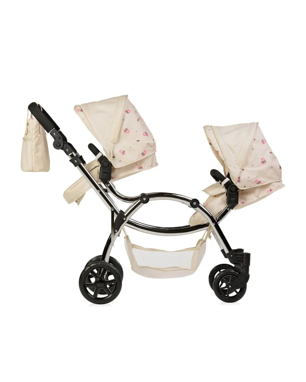 Roma Darcie Twin Cream Dolls Pram Ages 3+ Cream - Image 7