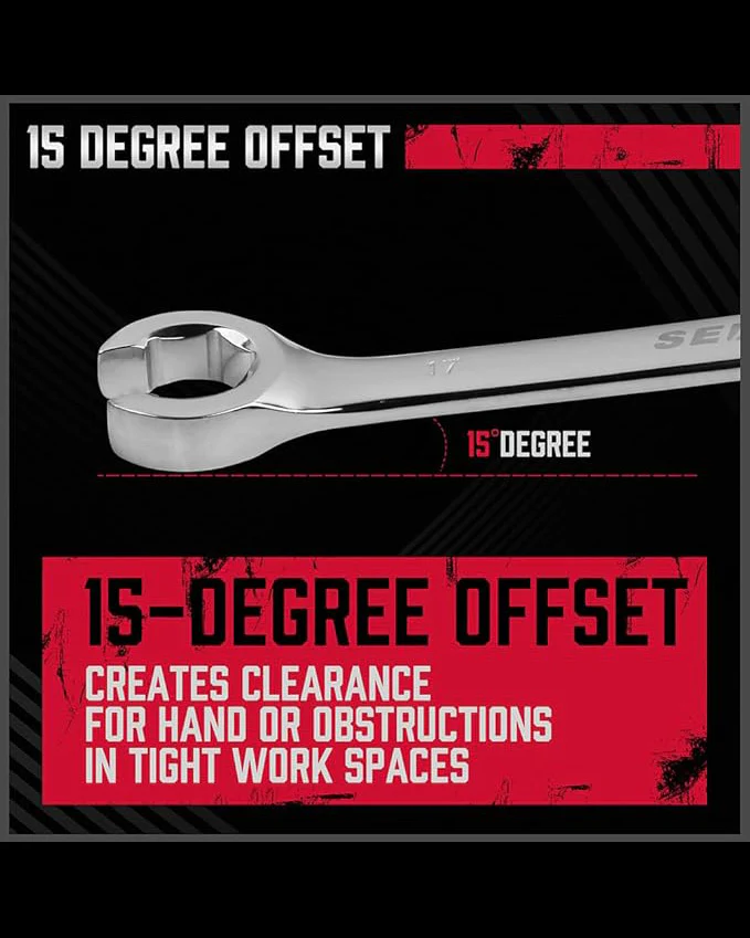 SEDY 4 Piece Set Metric Tubing Wrench with Case - Image 3