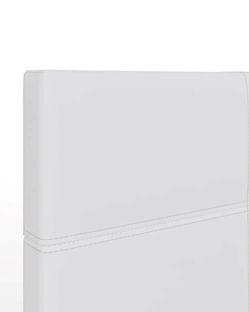Side Lift ottoman Single Bed White Faux Leather - Image 9